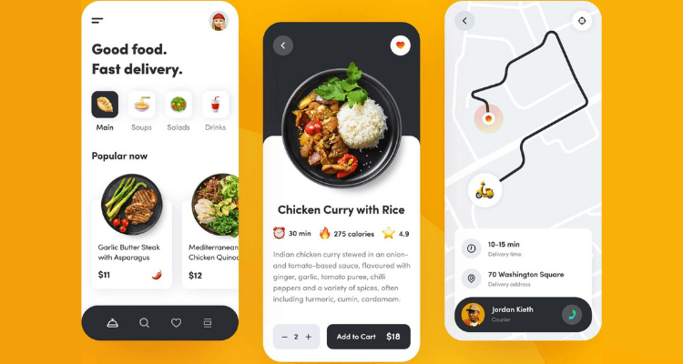 candycode Food delivery App website